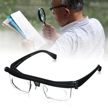 Új Állítható Erő, Lencse, Szemüveg Változó Fókusz Távolság Látás Zoom Védő Szemüveg Nagyító Szemüveg Tároló Táska
