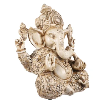 Gyanta Ganesha Dekoráció Elefánt Isten Szobor Vagyon Szobor Ajándékok